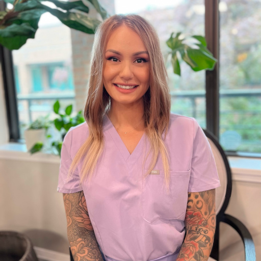 Katie, Assistant Practice Coordinator at Djawdan Center for Implant and Restorative Dentistry.